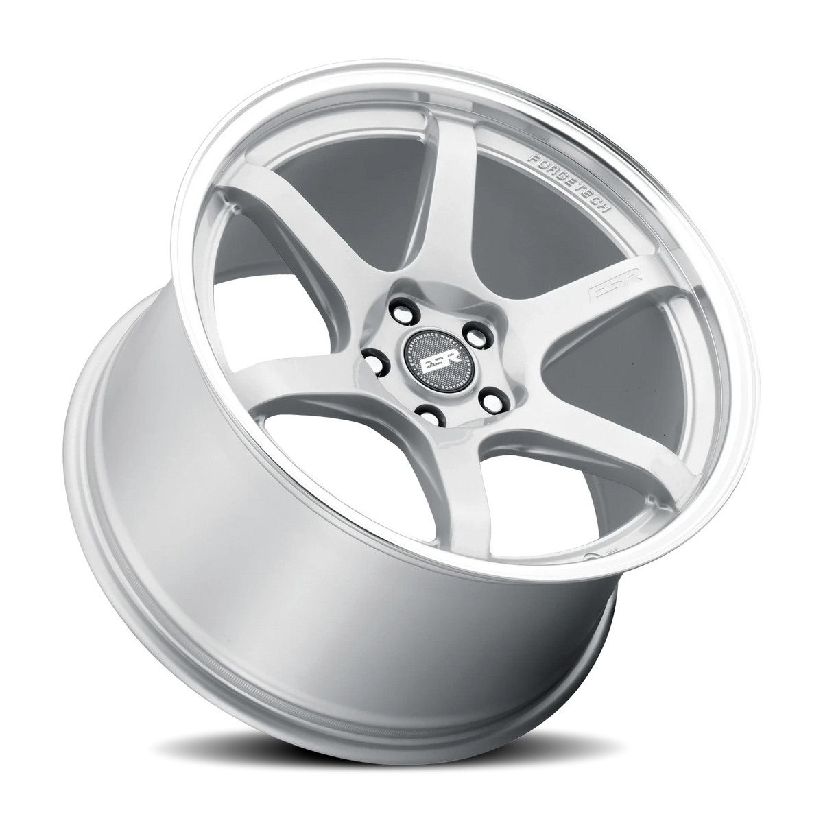 ESR Wheels AP6 Hyper Silver Machined Lip 18x8.5 +30 5x114.3mm 72.6mm - Wheelwiz