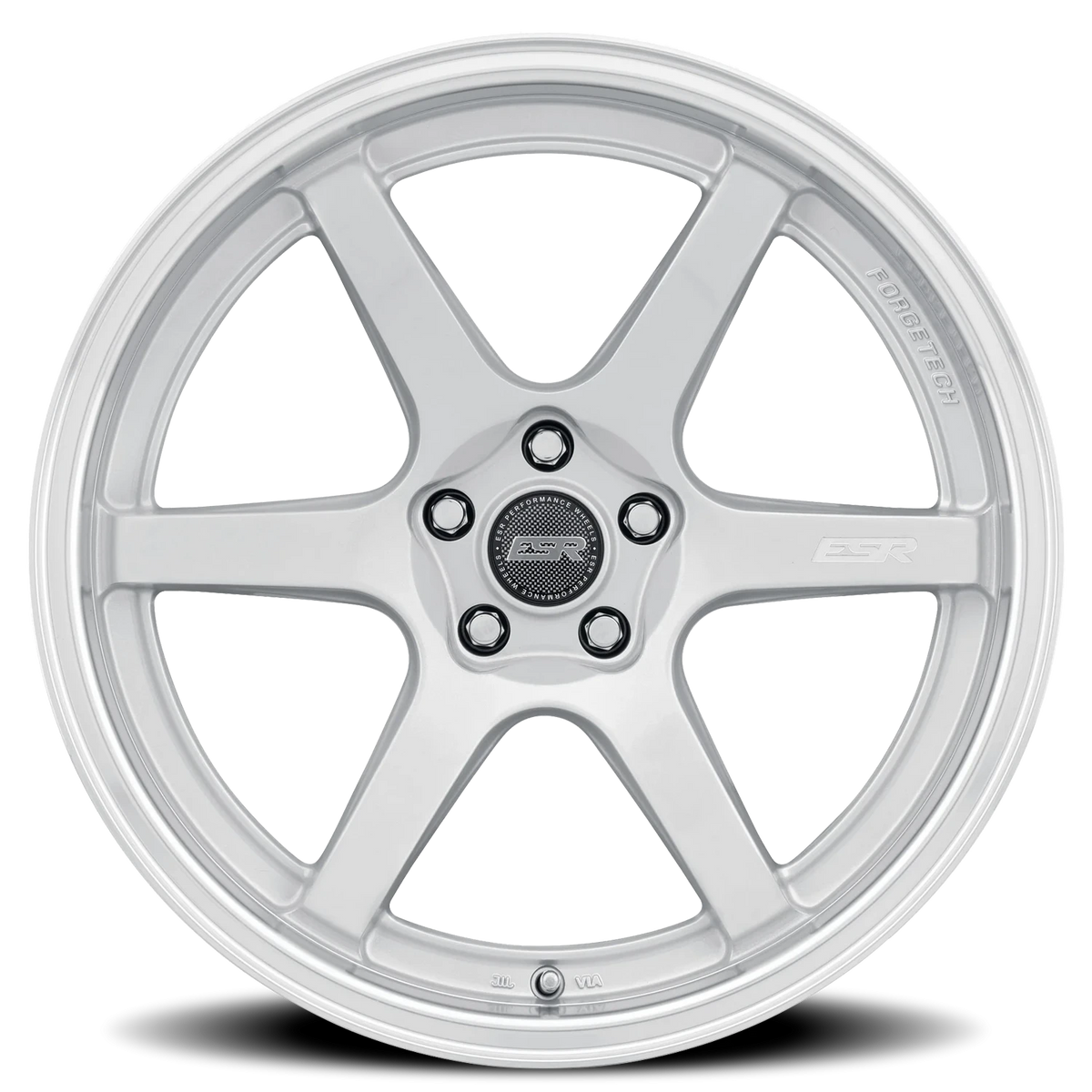 ESR Wheels AP6 Hyper Silver Machined Lip 18x8.5 +30 5x120mm 72.6mm - Wheelwiz