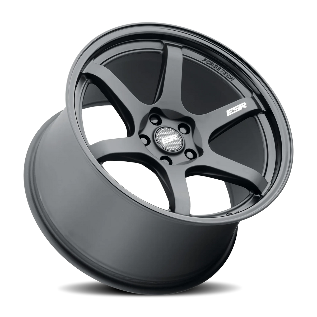 ESR Wheels AP6 Matte Black Gloss Black 18x9.5 +22 5x114.3mm 72.6mm - Wheelwiz