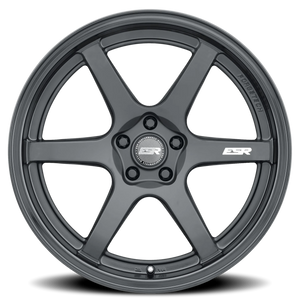 ESR Wheels AP6 Matte Black Gloss Black 18x8.5 +30 5x114.3mm 72.6mm