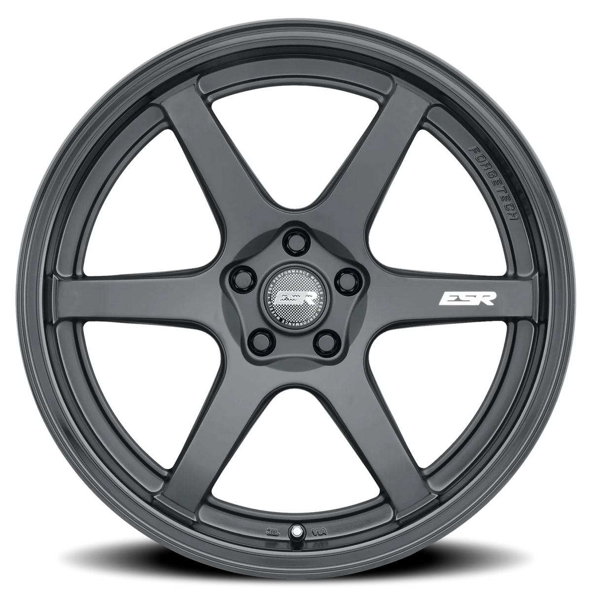 ESR Wheels AP6 Matte Black Gloss Black 19x9.5 +35 5x114.3mm 72.6mm - Wheelwiz