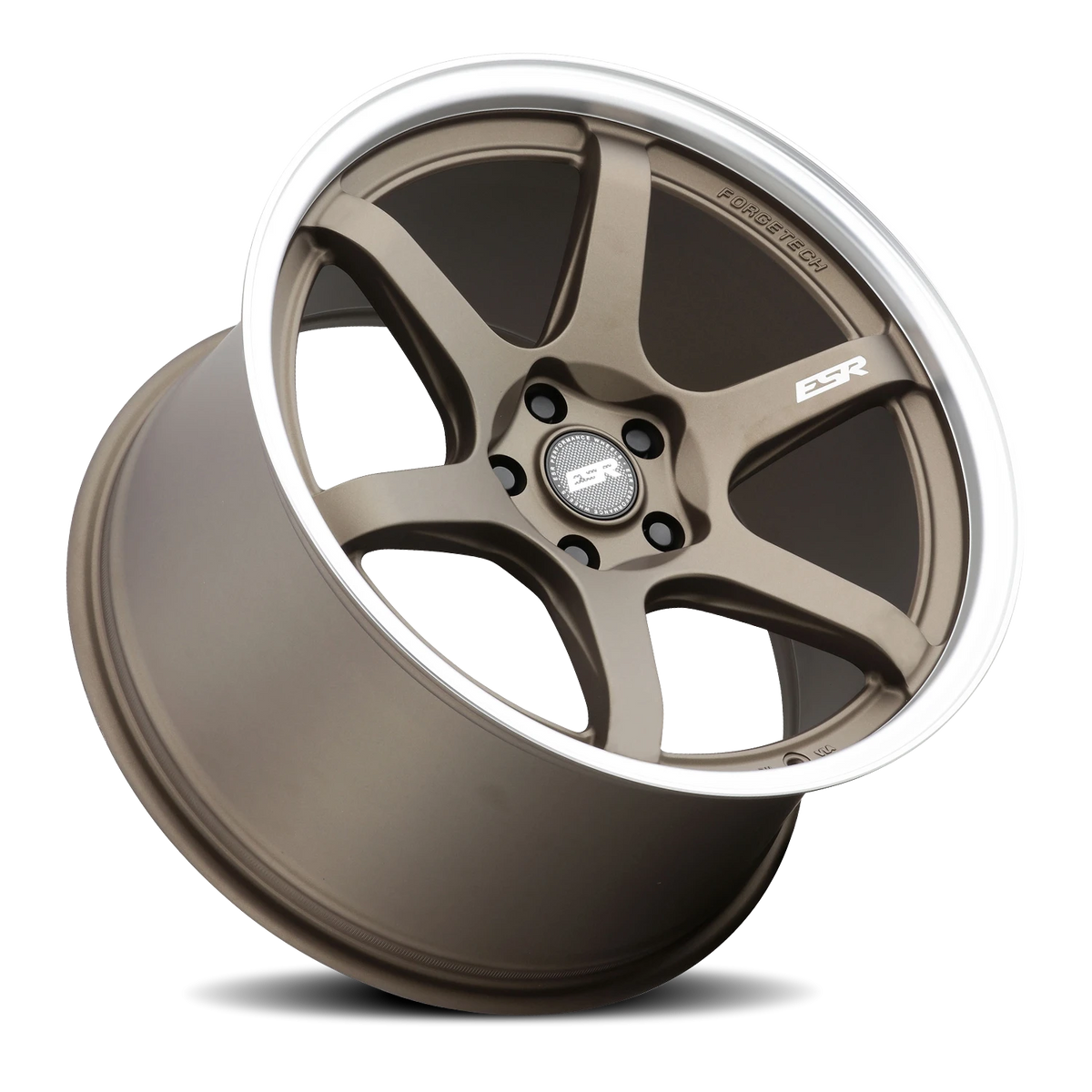 ESR Wheels Apex Series AP6 Matte Bronze W/ Machined Lip 19x9.5 +35 5x114.3mm 72.6mm - Wheelwiz
