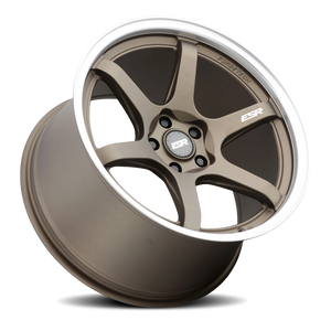 ESR Wheels Apex Series AP6 Matte Bronze W/ Machined Lip 19x9.5 +35 5x114.3mm 72.6mm - Wheelwiz