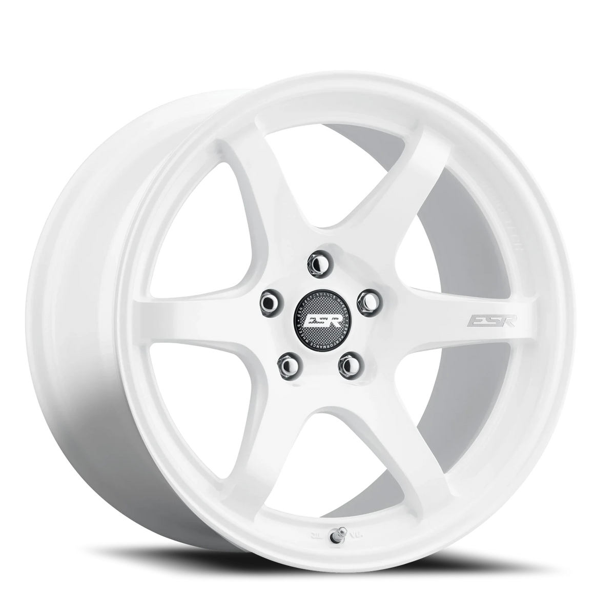 ESR Wheels AP6 Gloss White 18x8.5 +30 5x114.3mm 72.6mm