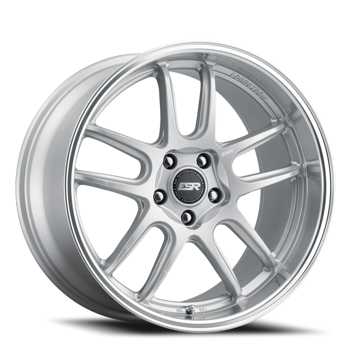 ESR Wheels AP8 Hyper Silver Machined Lip 18x9.5 +35 5x100mm 72.6mm - Wheelwiz