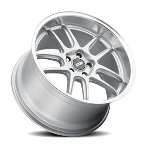 ESR Wheels AP8 Hyper Silver Machined Lip 18x9.5 +35 5x100mm 72.6mm - Wheelwiz