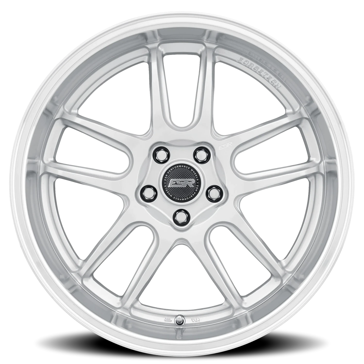 ESR Wheels AP8 Hyper Silver Machined Lip 18x10.5 +22 5x114.3mm 72.6mm