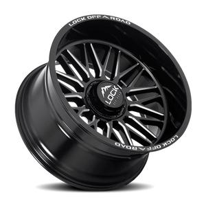 Lock Offroad Apex Gloss Black W/ Milling 22x12 -44 8x170mm 125.2mm
