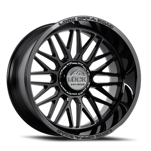 Lock Offroad Apex Gloss Black 22x12 -44 8x170mm 125.2mm
