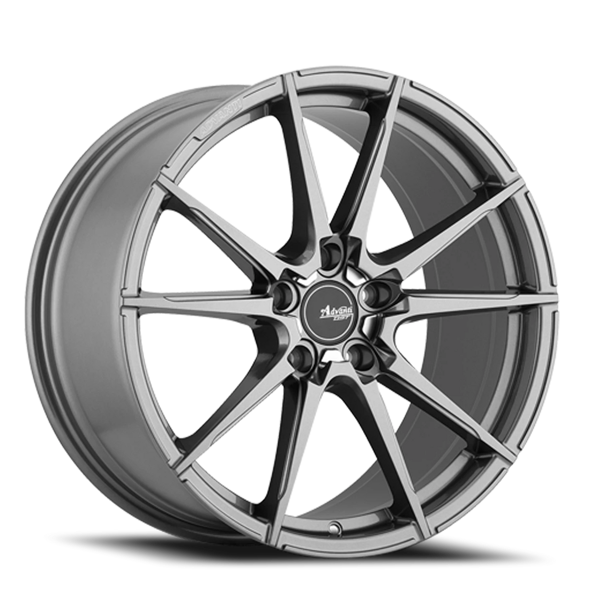 Advanti Appello Gloss Graphite W/ Machine Cut PCD 19x9.5 +40 5x114.3mm 73.1mm - Wheelwiz