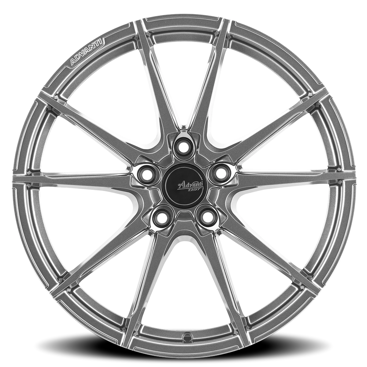 Advanti Appello Gloss Graphite W/ Machine Cut PCD 20x9 +40 5x112mm 66.6mm - Wheelwiz