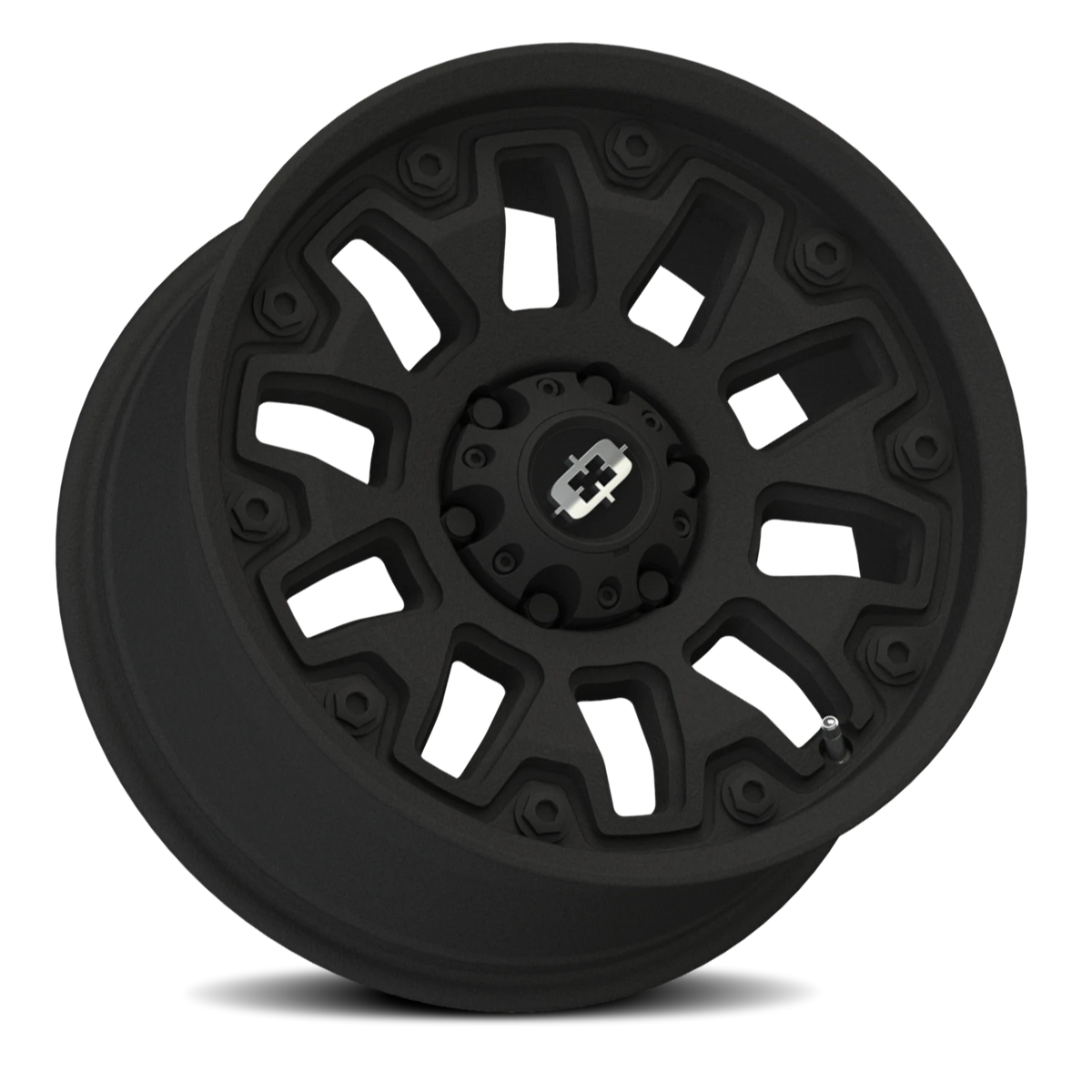 Vision Wheel 362 Satin Black with Black Bolt Inserts 20x9 +12 6x139.7mm 106.2mm - Wheelwiz
