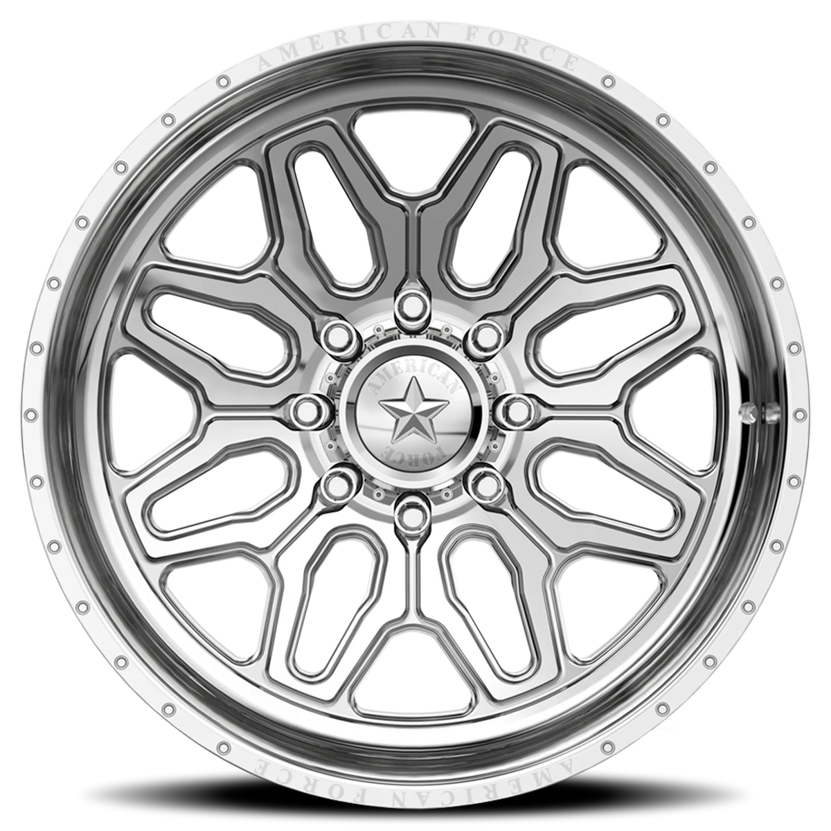 American Force CK01 Assault CC Polished 24x14 -90 5x139.7mm 108mm - Wheelwiz