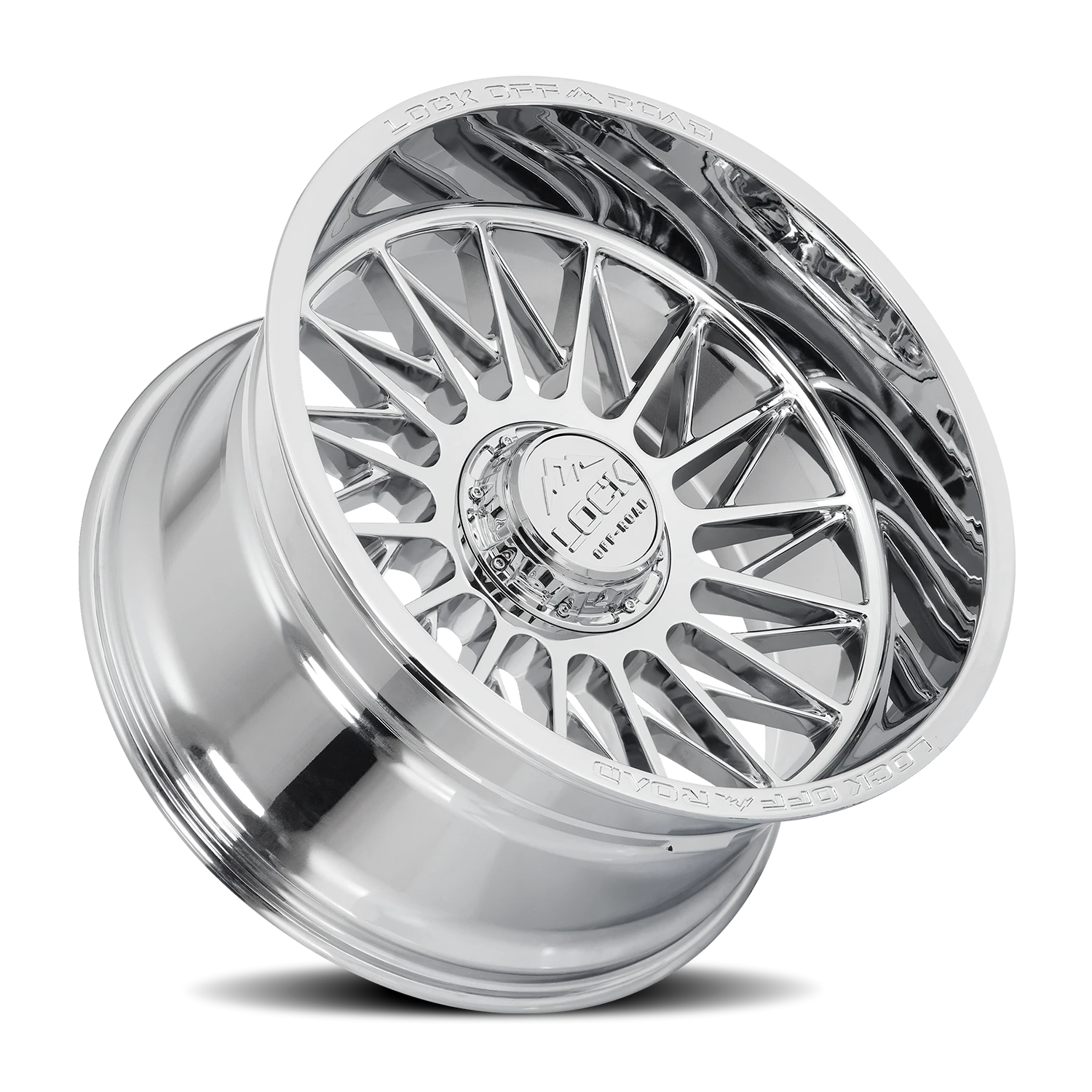 Lock Offroad Assault Chrome 22x12 -44 5x127|5x139.7mm 87.1mm - Wheelwiz