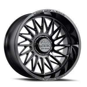 Lock Offroad Assault Gloss Black 20x10 -18 5x127|5x139.7mm 87.1mm