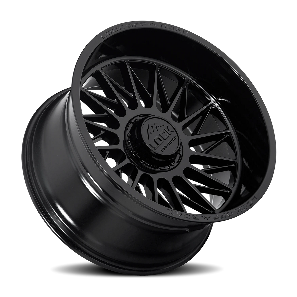 Lock Offroad Assault Gloss Black 20x10 -18 5x127|5x139.7mm 87.1mm