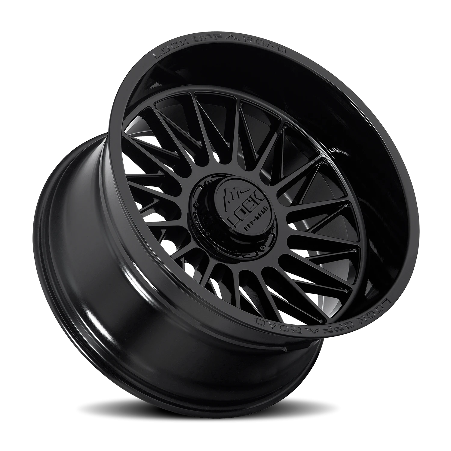 Lock Offroad Assault Gloss Black 22x12 -44 5x127|5x139.7mm 87.1mm - Wheelwiz