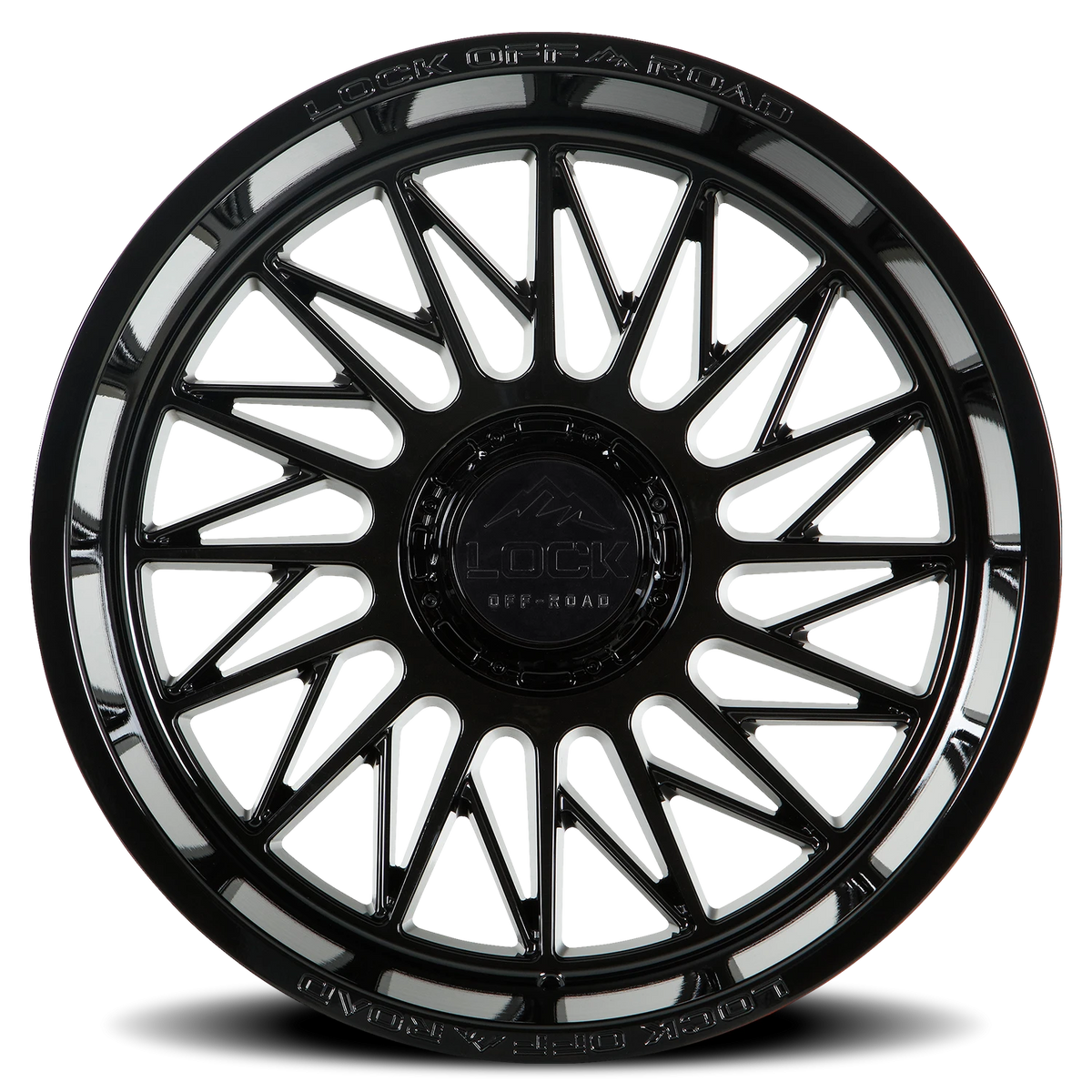 Lock Offroad Assault Gloss Black 20x10 -18 5x127|5x139.7mm 87.1mm