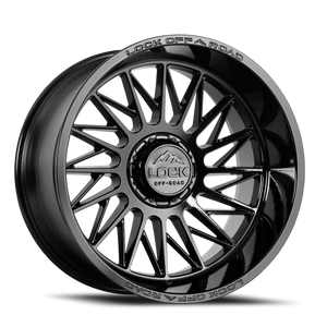Lock Offroad Assault Gloss Black 20x10 -18 6x135|6x139.7mm 106.2mm