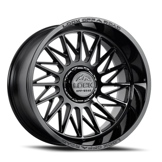 Lock Offroad Assault Gloss Black 22x12 -44 8x165.1mm 125.2mm