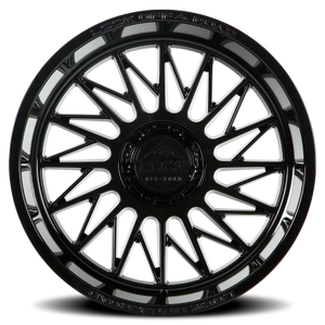 Lock Offroad Assault Gloss Black 22x10 -18 8x180mm 124.3mm