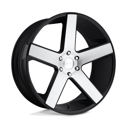 DUB S217 BALLER Gloss Black Brushed 24x10 +19 6x139.7mm 106.1mm - Wheelwiz