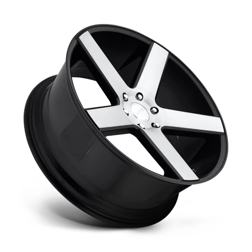 DUB S217 BALLER Gloss Black Brushed 24x10 +19 6x139.7mm 106.1mm - Wheelwiz