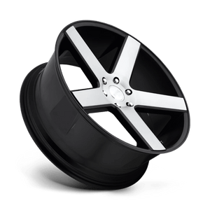 DUB S217 BALLER Gloss Black Brushed 22x9.5 +19 6x139.7mm 106.1mm - Wheelwiz