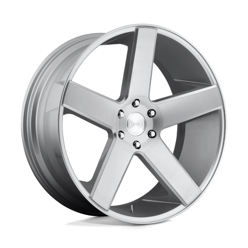 DUB S218 BALLER Gloss Silver Brushed 22x9.5 +30 6x135mm 87.1mm - Wheelwiz