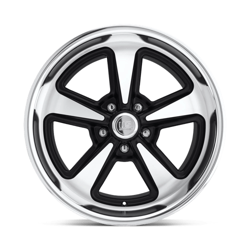 US MAG U109 BANDIT Matte Black Machined 18x9 +8 5x120.65mm 72.6mm - Wheelwiz