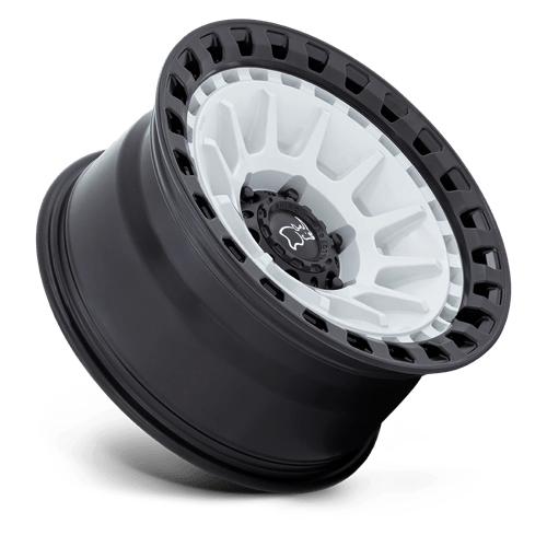 Black Rhino BARRAGE Gloss White On Matte Black 17x8.5 -10 6x139.7mm 106.1mm - Wheelwiz