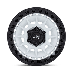 Black Rhino BARRAGE Gloss White On Matte Black 17x8.5 -10 6x139.7mm 106.1mm - Wheelwiz