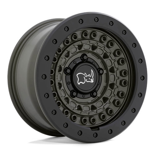 Black Rhino BARRICADE Olive Drab Green W/ Blk Rock 17x8.5 +10 6x120mm 67.1mm - Wheelwiz