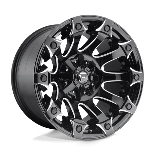Fuel Offroad D578 BATTLE AXE Gloss Black Milled 20x12 -44 6x135|6x139.7mm 106.1mm - Wheelwiz