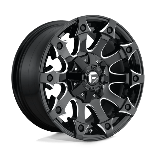 Fuel Offroad D578 BATTLE AXE Gloss Black Milled 18x9 +20 6x135|6x139.7mm 106.1mm - Wheelwiz