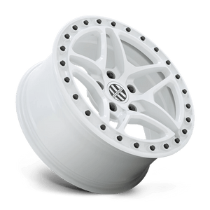 Victor Equipment BERG Gloss White W/ Black Bolts 18x8 +10 5x130mm 71.5mm - Wheelwiz