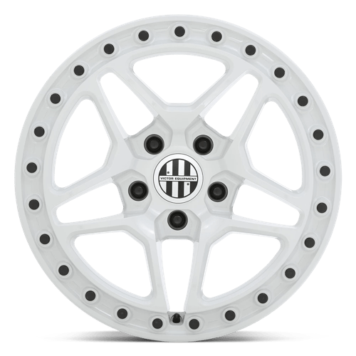 Victor Equipment BERG Gloss White W/ Black Bolts 18x8 +10 5x130mm 71.5mm - Wheelwiz