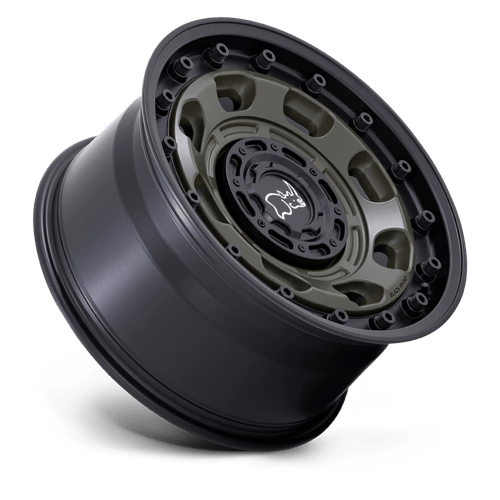 Black Rhino ATLAS Olive Drab Green W/ Black Lip 20x10 -18 6x135|6x139.7mm 106.1mm - Wheelwiz