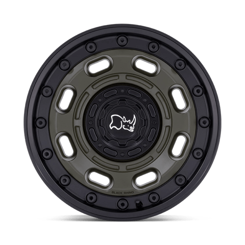 Black Rhino ATLAS Olive Drab Green W/ Black Lip 20x10 -18 6x135|6x139.7mm 106.1mm - Wheelwiz