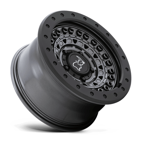 Black Rhino BARRICADE Gun Black W/ Black Rock Guard 18x9 +10 6x120mm 67.1mm - Wheelwiz