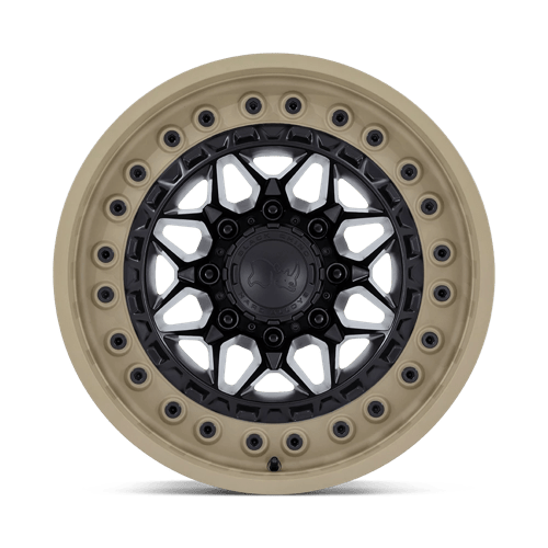 Black Rhino ALPHA Matte Black W/ Sand Lip 20x10 -18 5x127mm 71.5mm - Wheelwiz