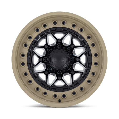Black Rhino ALPHA Matte Black W/ Sand Lip 20x10 -18 8x180mm 124.2mm - Wheelwiz