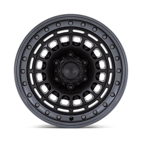 Black Rhino BR014 SAHARA Matte Black W/ Gunmetal Lip 17x9 -12 6x139.7mm 106.1mm