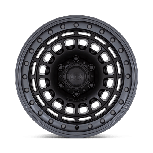 Black Rhino BR014 SAHARA Matte Black W/ Gunmetal Lip 17x9 0 6x139.7mm 106.1mm - Wheelwiz