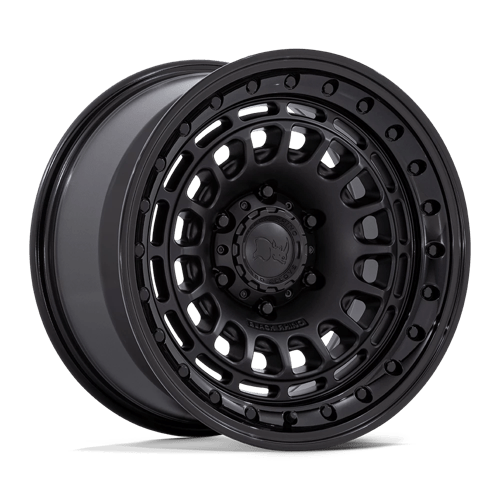 Black Rhino BR014 SAHARA Matte Black W/ Gloss Black Lip 17x9 0 6x135mm 87.1mm - Wheelwiz
