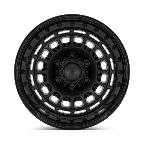 Black Rhino BR014 SAHARA Matte Black W/ Gloss Black Lip 17x9 0 5x127mm 71.5mm - Wheelwiz