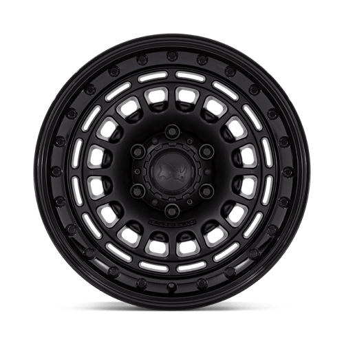 Black Rhino BR014 SAHARA Matte Black W/ Gloss Black Lip 17x9 -12 5x127mm 71.5mm - Wheelwiz