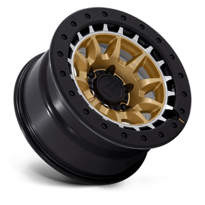 Black Rhino BR016 TUSK Matte Gold W/ Machined Ring 17x8.5 0 6x114.3mm 66.1mm - Wheelwiz