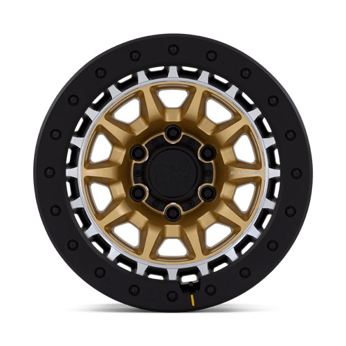 Black Rhino BR016 TUSK Matte Gold W/ Machined Ring 17x8.5 -10 5x127mm 71.5mm