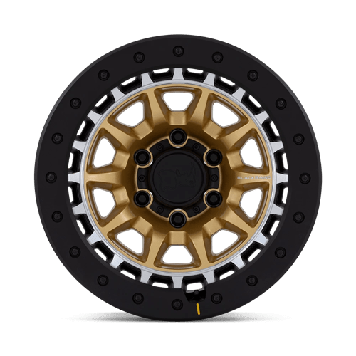 Black Rhino BR016 TUSK Matte Gold W/ Machined Ring 17x8.5 0 6x114.3mm 66.1mm - Wheelwiz